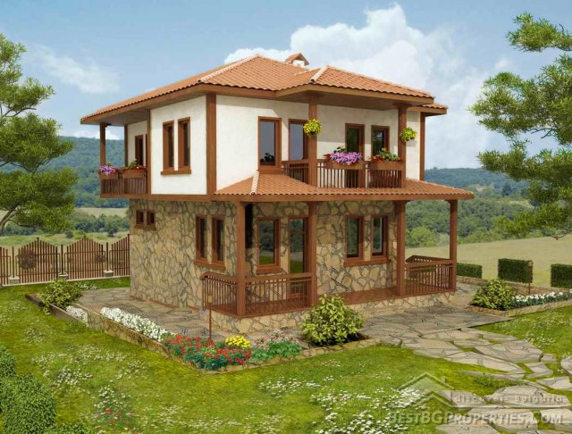 Двухэтажный традиционный Болгарский дом