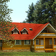 Деревянные домики около Боровца